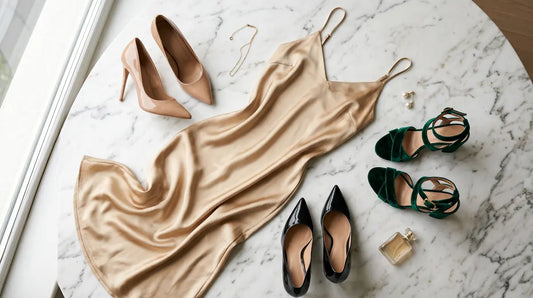 What Color Shoes to Wear With a Gold Dress