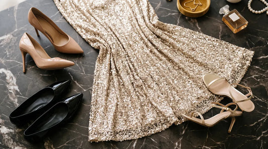 What Shoes to Wear with a Sparkly Dress