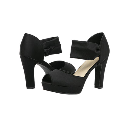 Vintage Two-Tone Platform Block Heels
