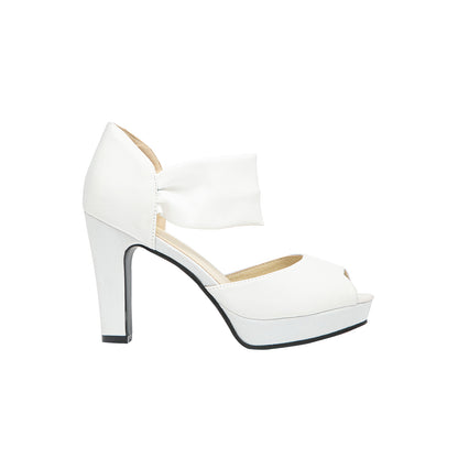 Vintage Two-Tone Platform Block Heels