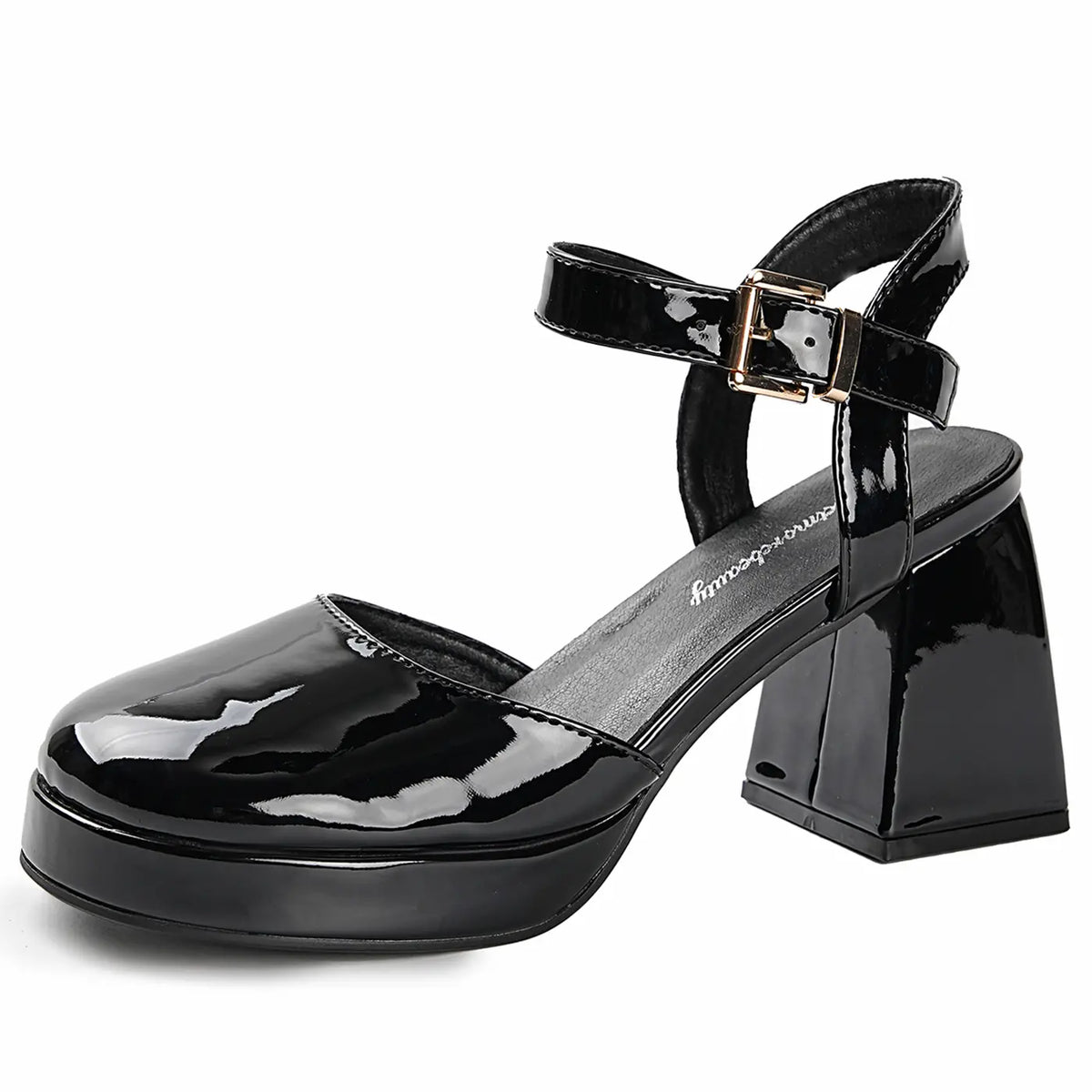 Vintage Closed Toe Platform Mary Jane Sandals