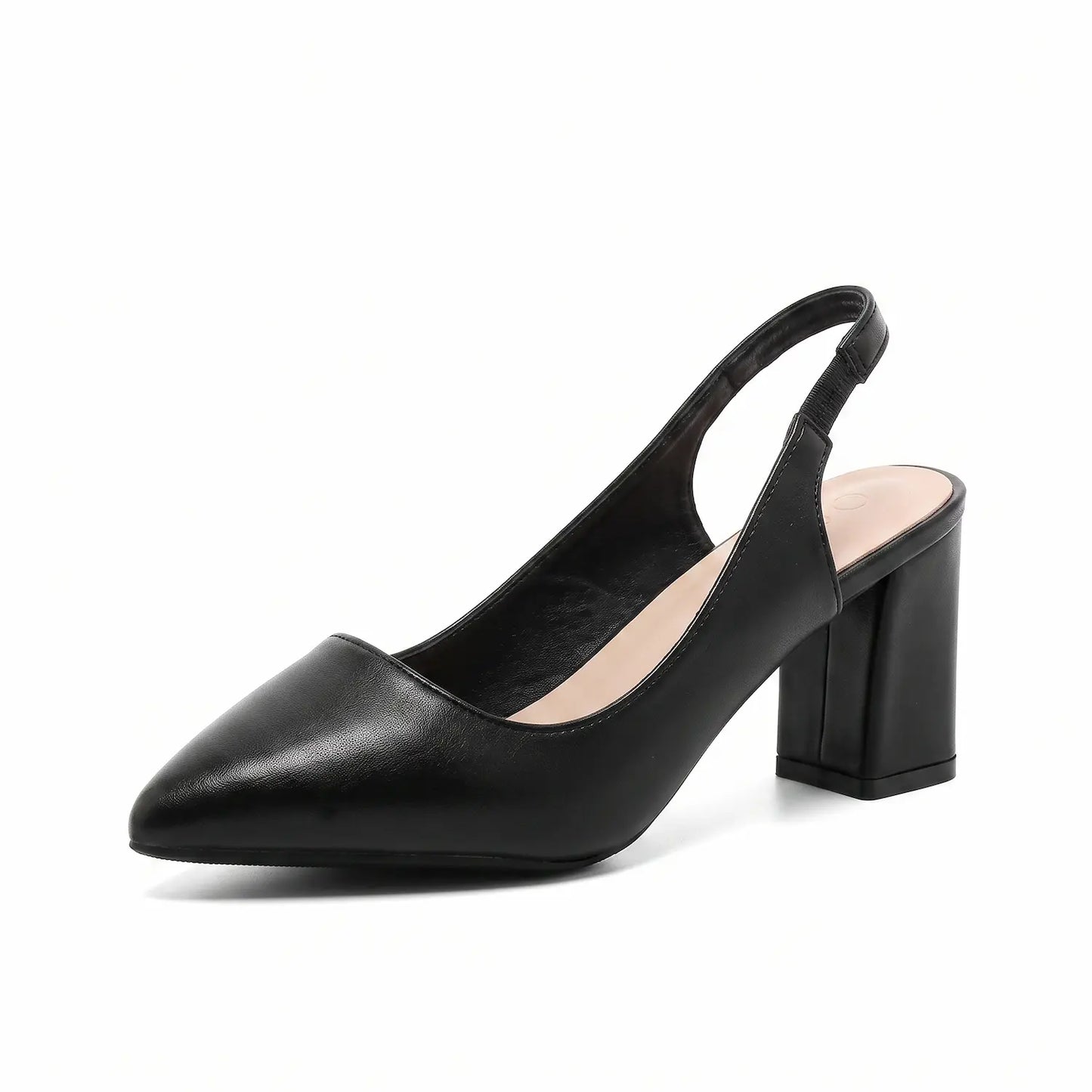 90s Minimalist Pointed Toe Slingback Pumps