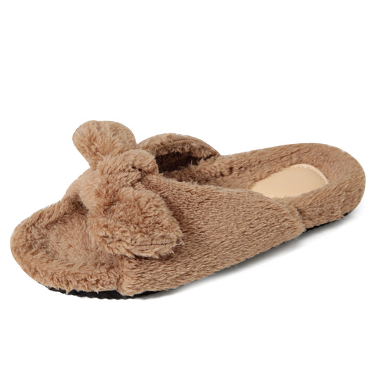 Open Toe Slipper With Anti-Skid - Soft Plush