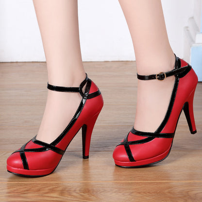 Vintage Patent Trim Mary Jane Pumps