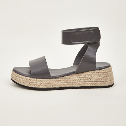Espadrille Flatform Ankle Strap Sandals