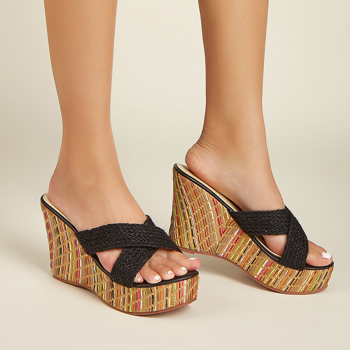 Wedge Sandals for Women Casual Summer Slide Platform Sandals